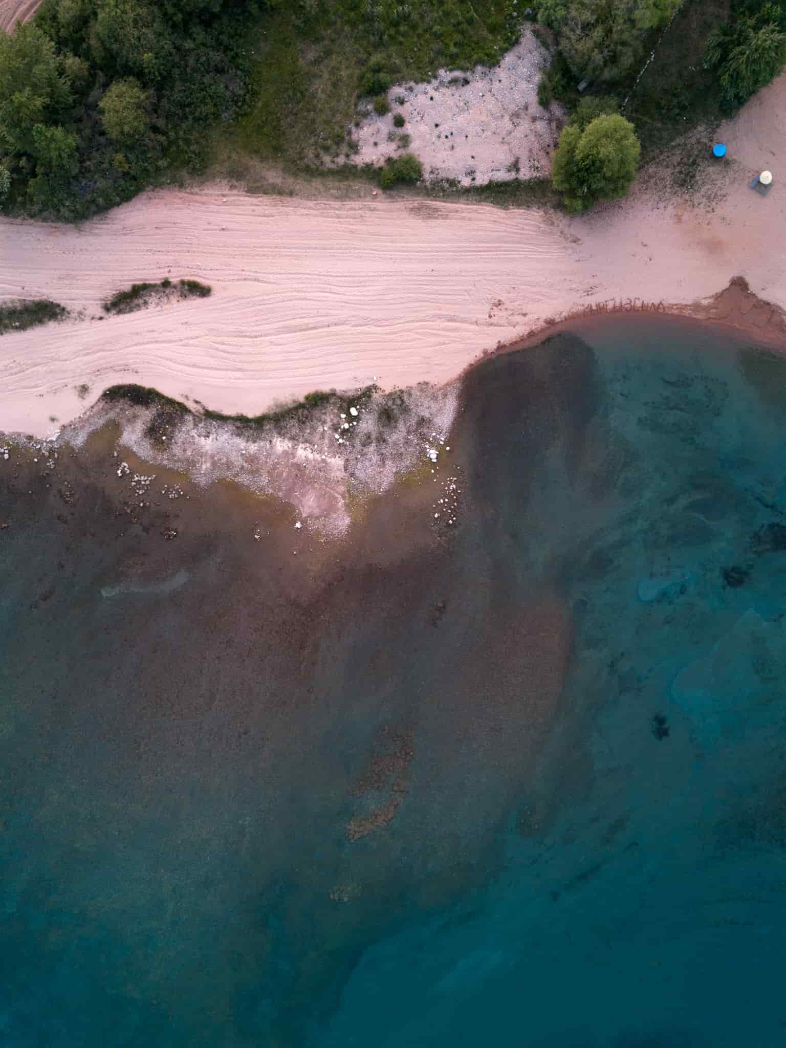 Issyk Kul Lake from Above